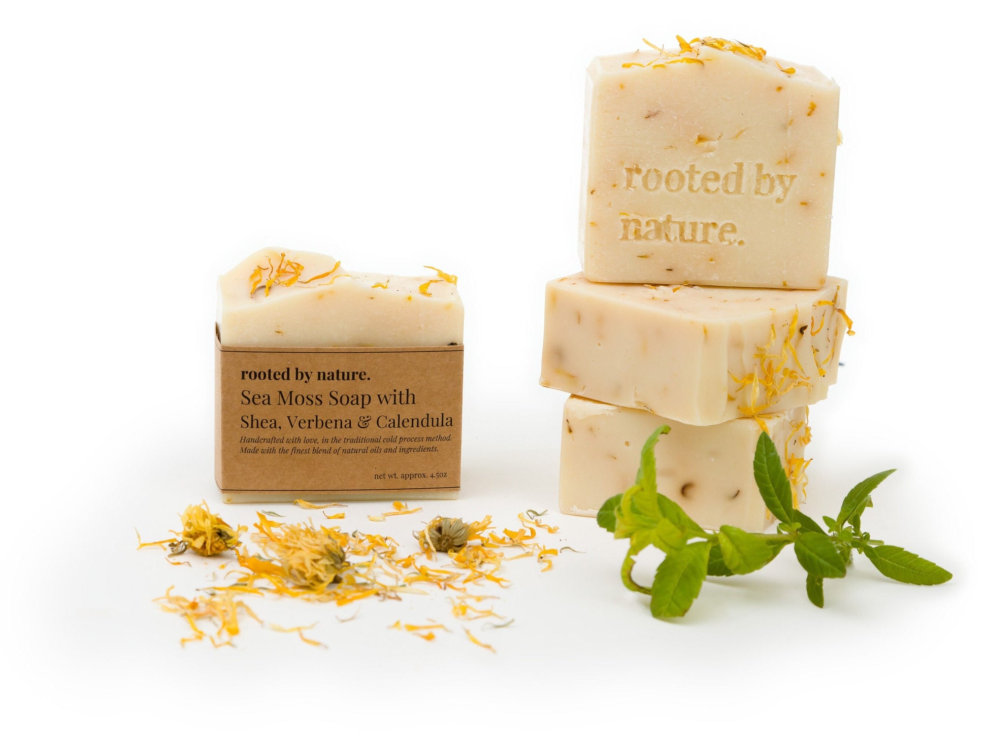 Sea moss soap with shea, verbena & calendula