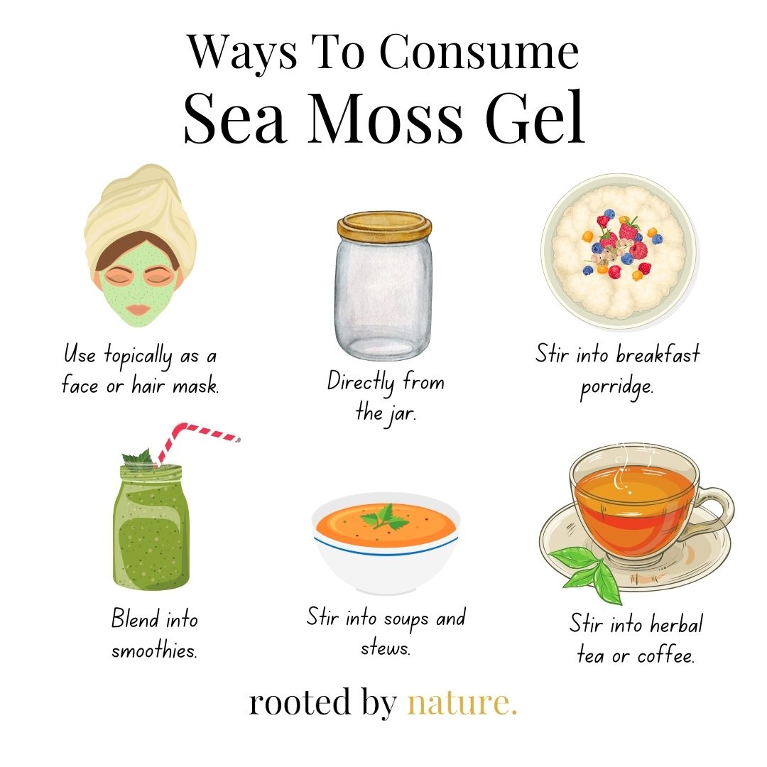 Ways to consume saa moss gel