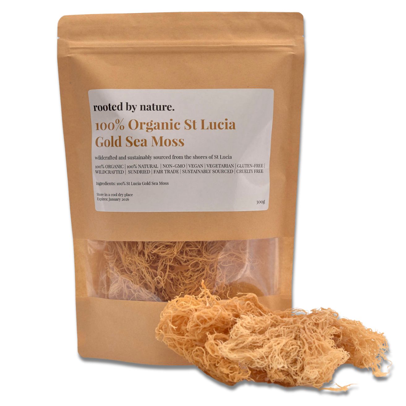 Raw Gold Sea Moss Dried