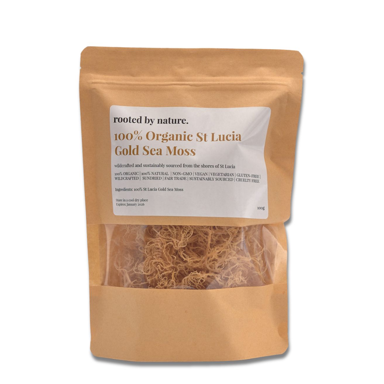 Raw Gold Sea Moss Dried