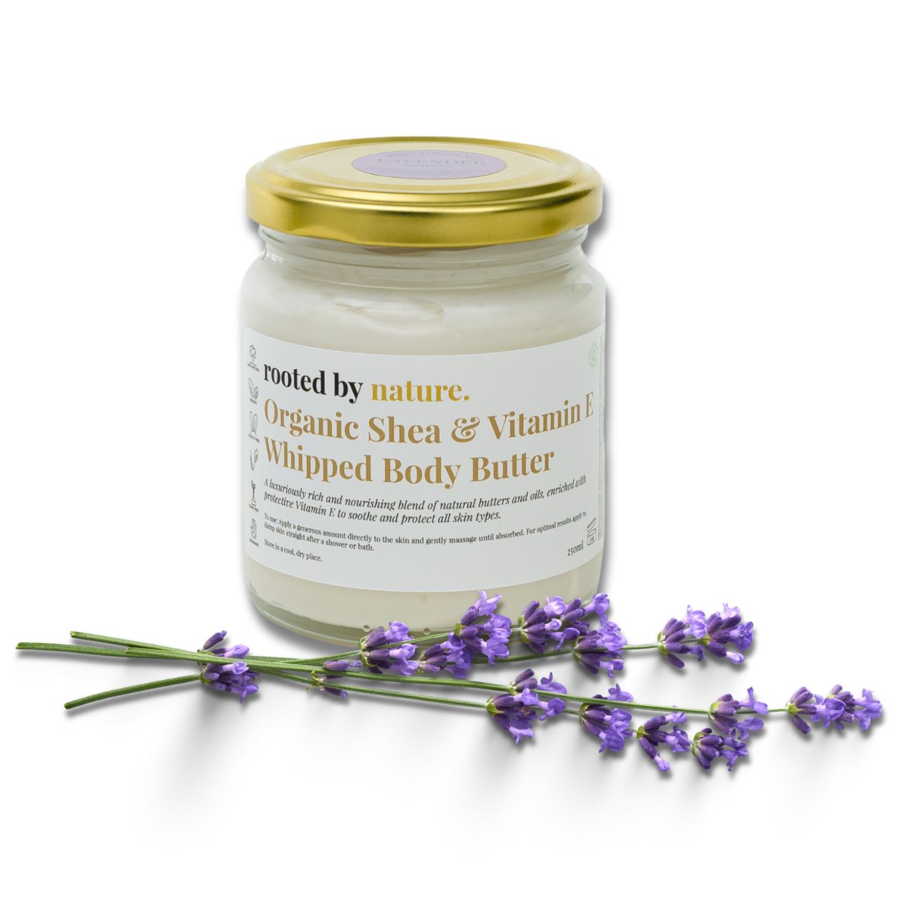 Organic Whipped Shea Butter with Lavender, Organic Cocoa Butter, Jojoba and Vitamin E