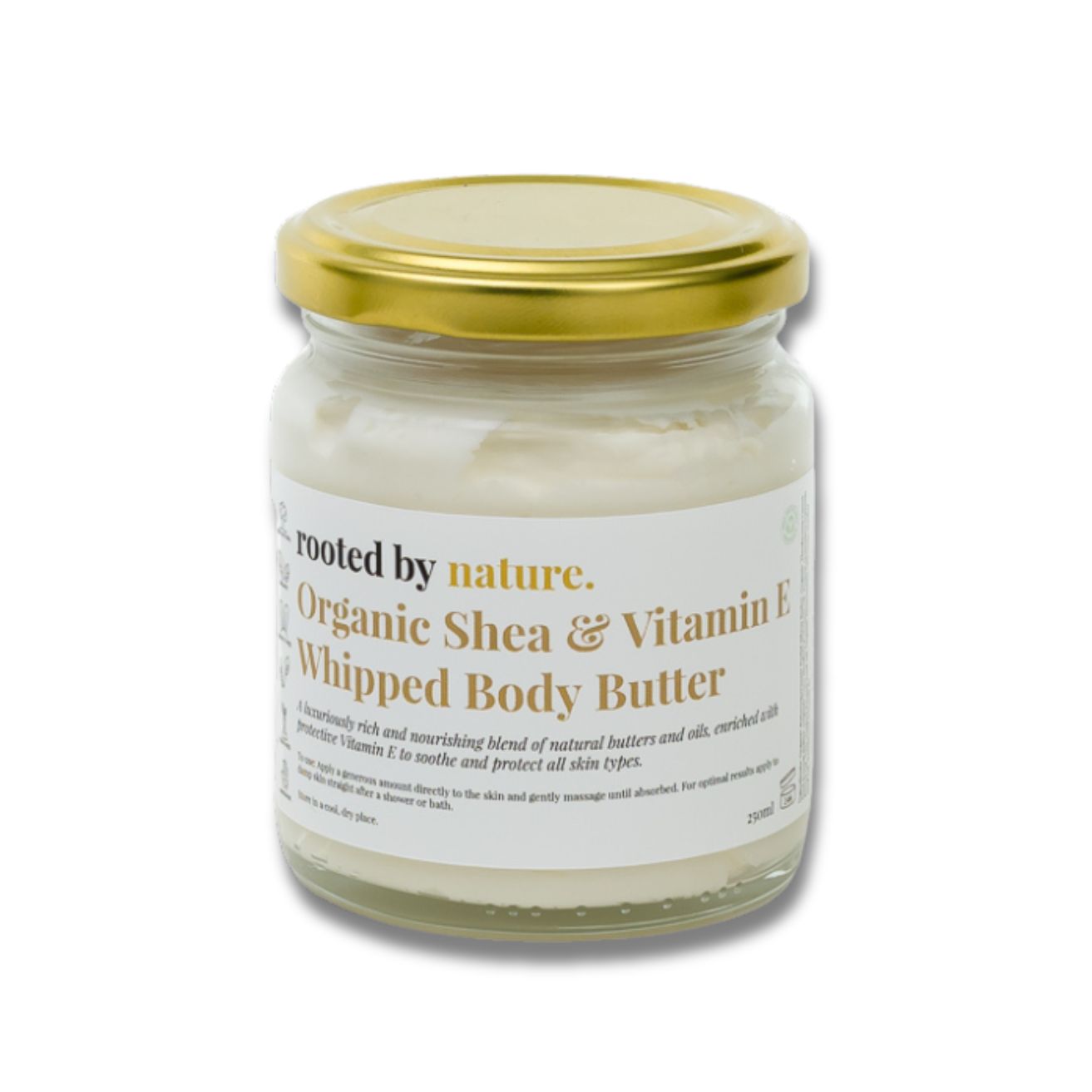 Organic Whipped Shea Butter with Organic Cocoa Butter, Jojoba and Vitamin E